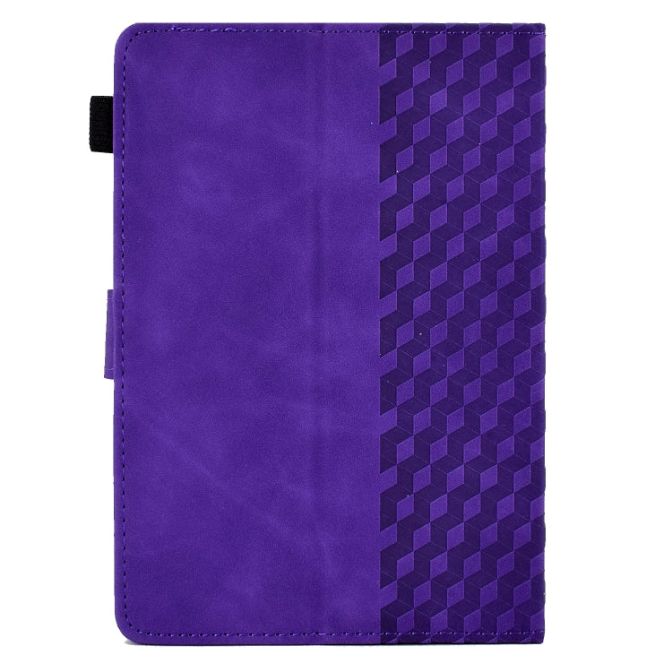 For 7.0 inch Universal Tablet Rhombus Embossed Leather Case(Purple)