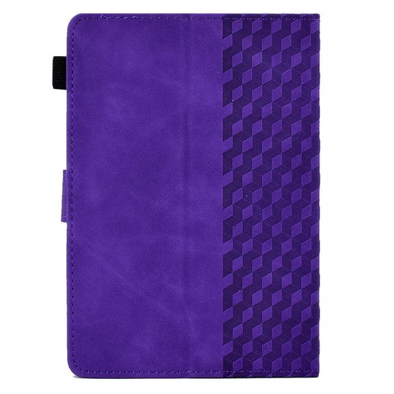 For 7.0 inch Universal Tablet Rhombus Embossed Leather Case(Purple)