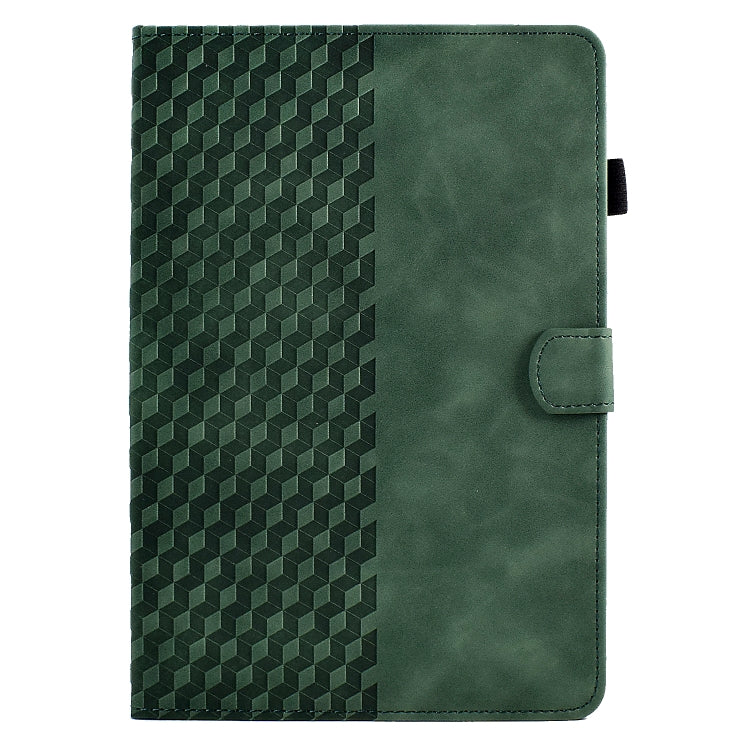 For 7.0 inch Universal Tablet Rhombus Embossed Leather Case(Green)