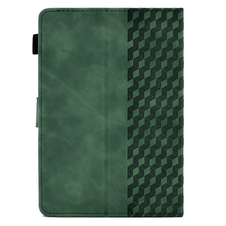 For 7.0 inch Universal Tablet Rhombus Embossed Leather Case(Green)