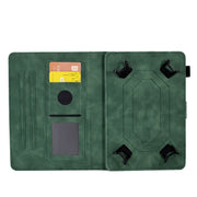 For 7.0 inch Universal Tablet Rhombus Embossed Leather Case(Green)