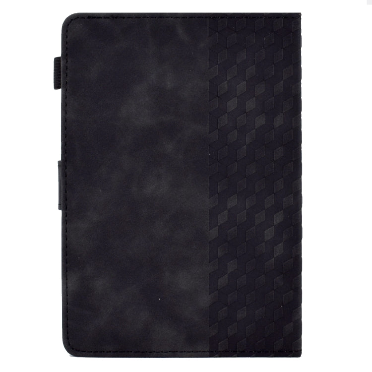 For 7.0 inch Universal Tablet Rhombus Embossed Leather Case(Black)