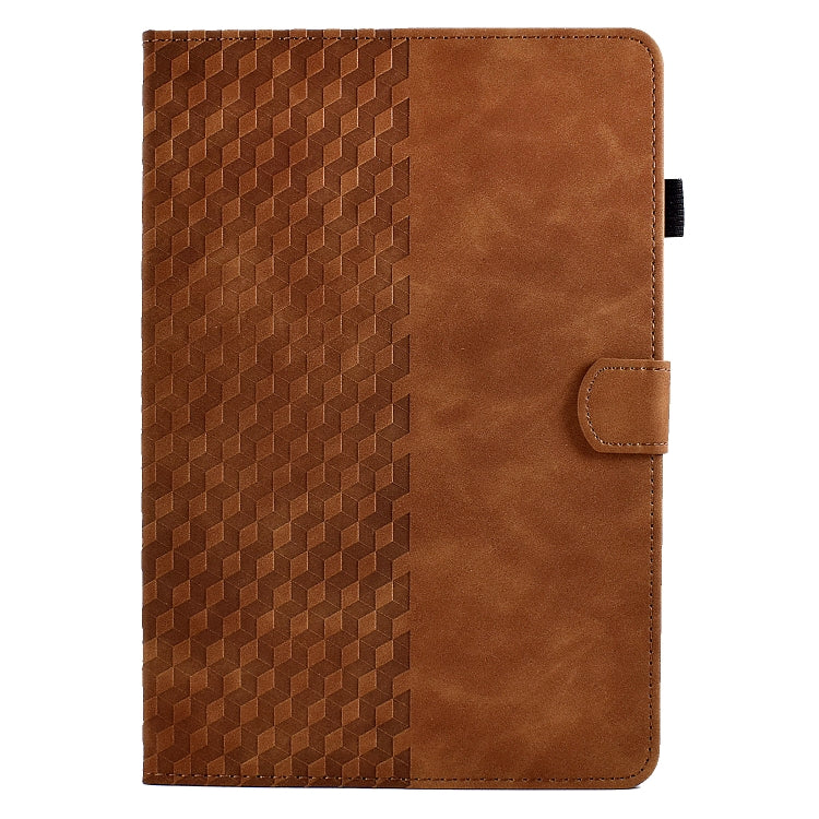 For 7.0 inch Universal Tablet Rhombus Embossed Leather Case(Brown)