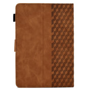 For 7.0 inch Universal Tablet Rhombus Embossed Leather Case(Brown)