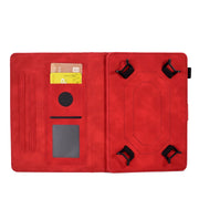 For 8.0 inch Universal Tablet Rhombus Embossed Leather Case(Red)