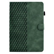 For 8.0 inch Universal Tablet Rhombus Embossed Leather Case(Green)