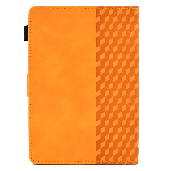 For 10.0 inch Universal Tablet Rhombus Embossed Leather Case(Khaki)