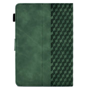 For 10.0 inch Universal Tablet Rhombus Embossed Leather Case(Green)