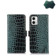 For Motorola Moto G73 5G Crocodile Top Layer Cowhide Leather Phone Case(Green) - Motorola Cases by PMC TechLife | Online Shopping South Africa | PMC TechLife | Buy Now Pay Later Mobicred
