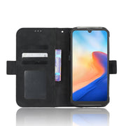 For Blackview BV7200 Skin Feel Calf Texture Card Slots Leather Phone Case(Black)