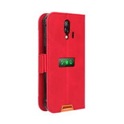 For Blackview BV7200 Skin Feel Calf Texture Card Slots Leather Phone Case(Red)