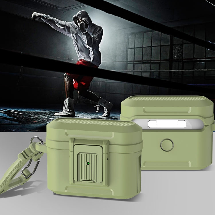 For AirPods Pro 2 Earphone TPU + PC Protective Case(Green)