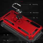 For Huawei Y9s Shockproof TPU + PC Protective Case with 360 Degree Rotating Holder(Green)