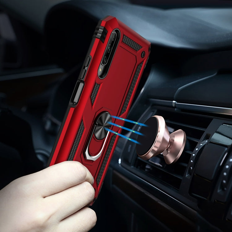 For Huawei Y9s Shockproof TPU + PC Protective Case with 360 Degree Rotating Holder(Green)