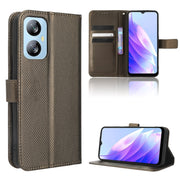 For Blackview A52 Diamond Texture Leather Phone Case(Brown)