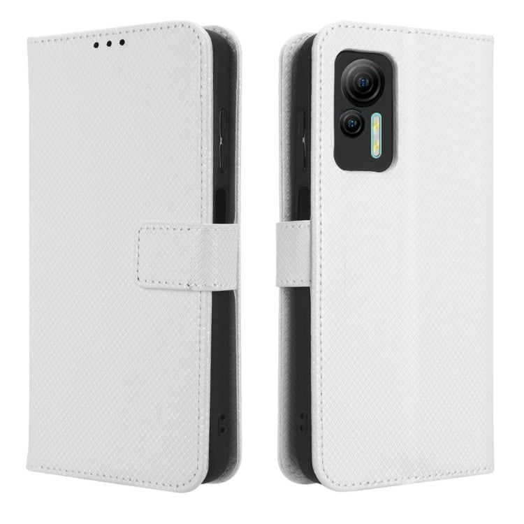 For Ulefone Note 14 Diamond Texture Leather Phone Case(White)