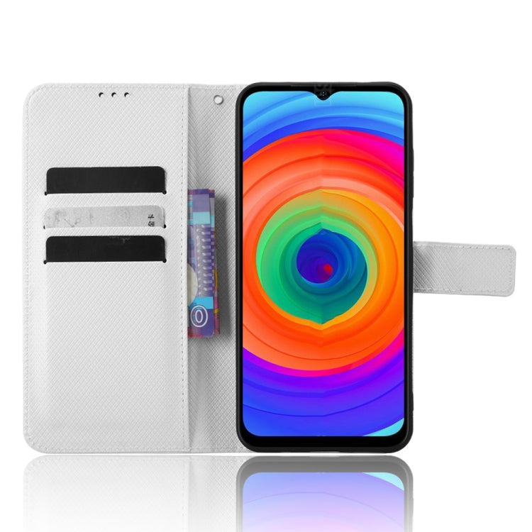 For Ulefone Note 14 Diamond Texture Leather Phone Case(White)