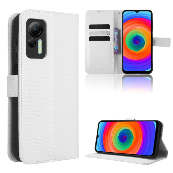 For Ulefone Note 14 Diamond Texture Leather Phone Case(White)