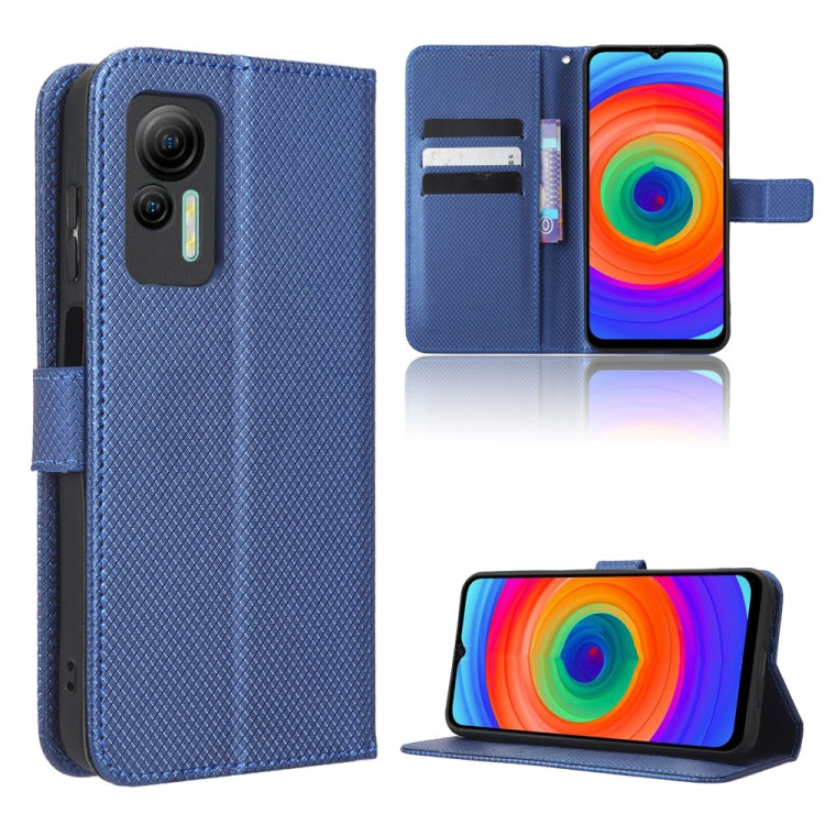 For Ulefone Note 14 Diamond Texture Leather Phone Case(Blue)