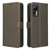 For Ulefone Note 14 Diamond Texture Leather Phone Case(Brown)