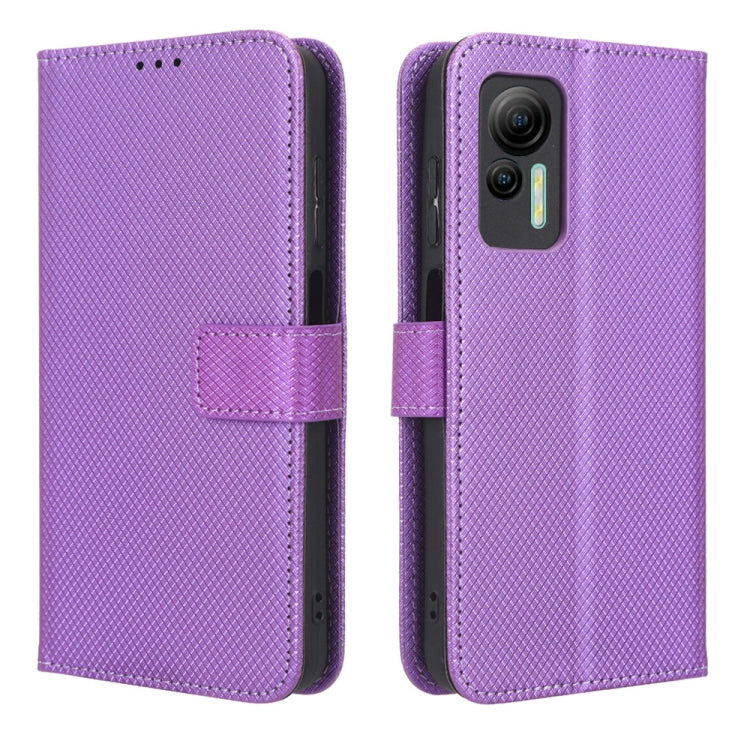For Ulefone Note 14 Diamond Texture Leather Phone Case(Purple)
