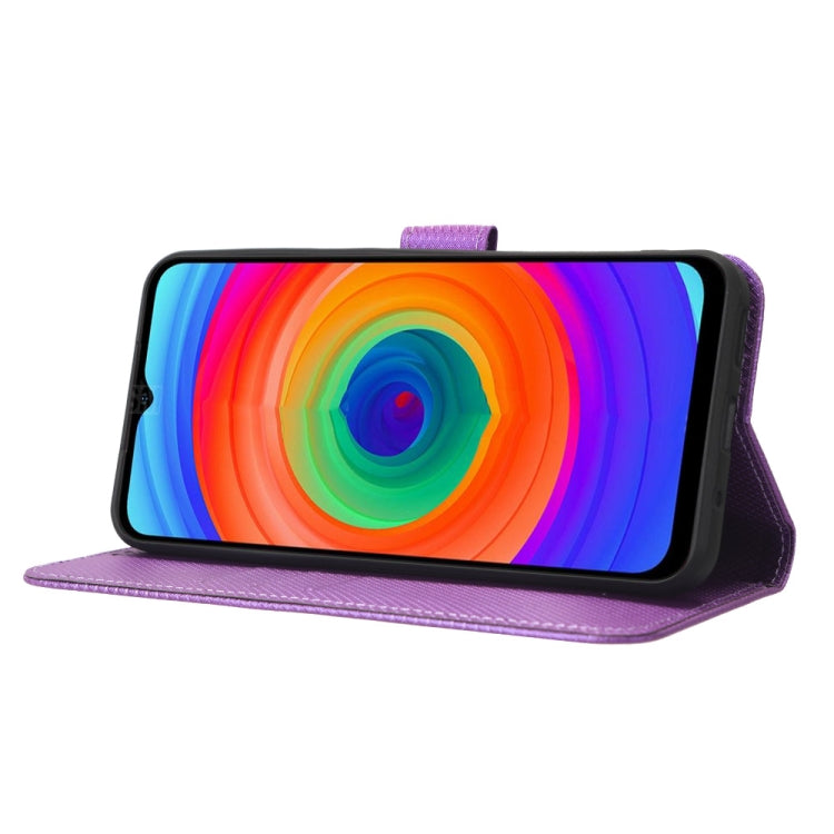 For Ulefone Note 14 Diamond Texture Leather Phone Case(Purple)