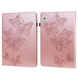 For Lenovo Tab M8 4th Gen Embossed Butterfly Pattern Leather Tablet Case(Pink) - Lenovo by PMC TechLife | Online Shopping South Africa | PMC TechLife | Buy Now Pay Later Mobicred