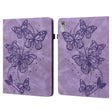 For Lenovo Pad Plus 2023 11.5 inch / Tab P11 Gen 2 Embossed Butterfly Pattern Leather Tablet Case(Purple) - Lenovo by PMC TechLife | Online Shopping South Africa | PMC TechLife | Buy Now Pay Later Mobicred