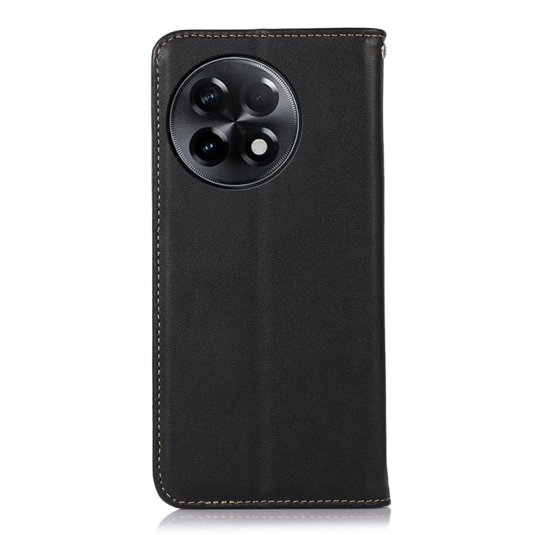 For OnePlus Ace 2 5G KHAZNEH Nappa Top Layer Cowhide Leather Phone Case(Black)