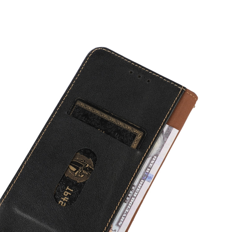 For OnePlus Ace 2 5G KHAZNEH Nappa Top Layer Cowhide Leather Phone Case(Black)