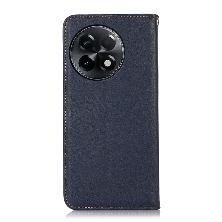 For OnePlus Ace 2 5G KHAZNEH Nappa Top Layer Cowhide Leather Phone Case(Blue)