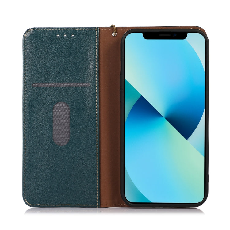For OnePlus Ace 2 5G KHAZNEH Nappa Top Layer Cowhide Leather Phone Case(Green)