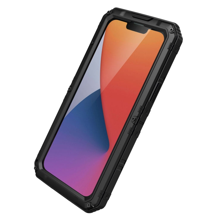 For iPhone 14 RedPepper Wolf 360 Full Body Rugged Life Water-resistant Phone Case(Black)