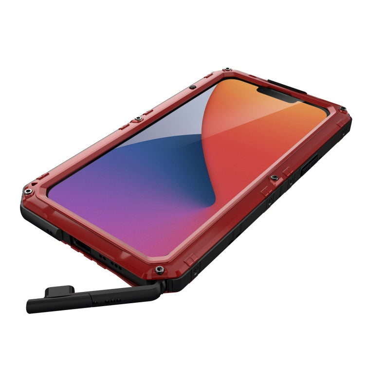 For iPhone 14 RedPepper Wolf 360 Full Body Rugged Life Water-resistant Phone Case(Red)