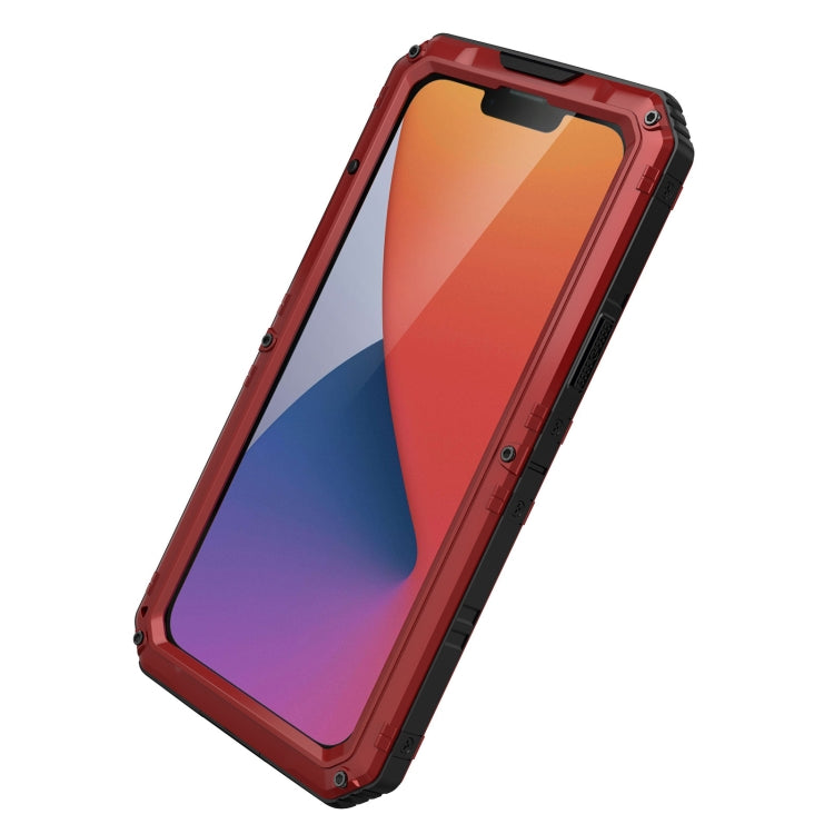 For iPhone 14 RedPepper Wolf 360 Full Body Rugged Life Water-resistant Phone Case(Red)