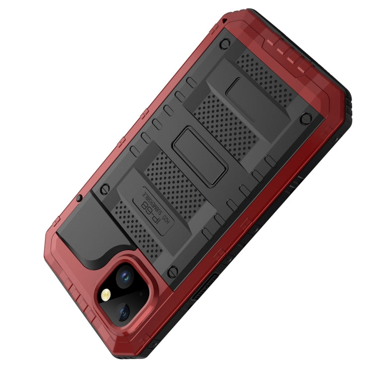 For iPhone 14 RedPepper Wolf 360 Full Body Rugged Life Water-resistant Phone Case(Red)