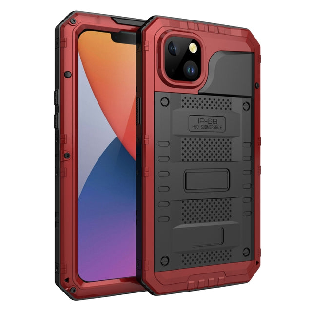 For iPhone 14 RedPepper Wolf 360 Full Body Rugged Life Water-resistant Phone Case(Red)