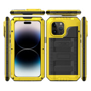 For iPhone 14 Pro RedPepper Wolf 360 Full Body Rugged Life Water-resistant Phone Case(Yellow)