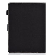 For 10 inch Solid Color Tablet PC Universal Magnetic Horizontal Flip Leather Case with Card Slots & Holder(Black)