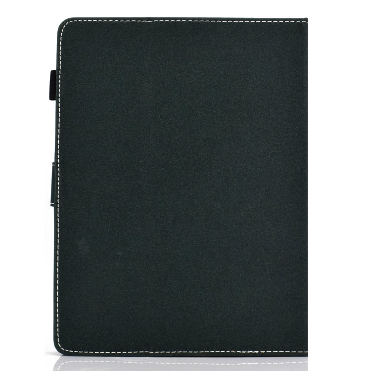 For 10 inch Solid Color Tablet PC Universal Magnetic Horizontal Flip Leather Case with Card Slots & Holder(Green)