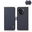 For OnePlus Ace 2 5G KHAZNEH Side-Magnetic Litchi Genuine Leather RFID Phone Case(Blue) - OnePlus Cases by PMC TechLife | Online Shopping South Africa | PMC TechLife | Buy Now Pay Later Mobicred
