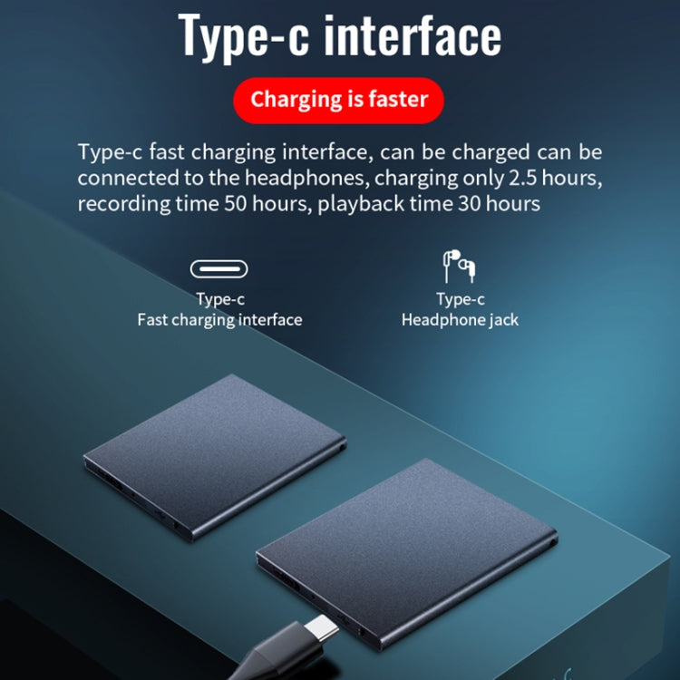 JNN K1 Square HD Noise Canceling Recorder, Capacity:32GB(Black)