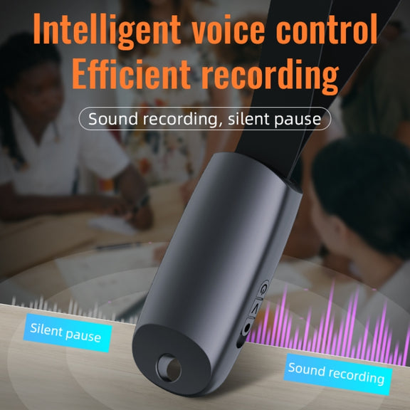 JNN S26 Smart Digital Noise Canceling Voice Recorder with Lanyard, Capacity:16GB(Black)