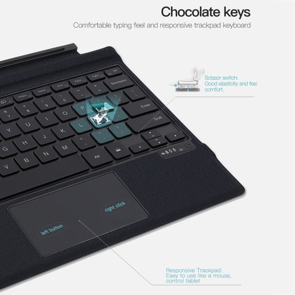 For Microsoft Surface Go1 / 2 / 3 Magnetic Bluetooth Keyboard with backlight