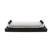 CP-3023-02 150A 12-48V RV Yacht Double-row 12-way Busbar(Black)