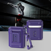For AirPods 1 / 2 Earphone TPU + PC Protective Case(Purple)
