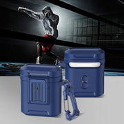For AirPods 1 / 2 Earphone TPU + PC Protective Case(Blue)