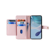 For OnePlus Ace 2/11R Sheep Texture Cross-body Zipper Wallet Leather Phone Case(Pink)