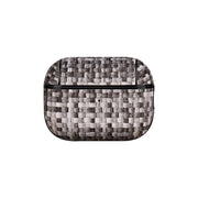 For AirPods Pro 2 PC Woven Leather Skin Earphone Case(Gray)