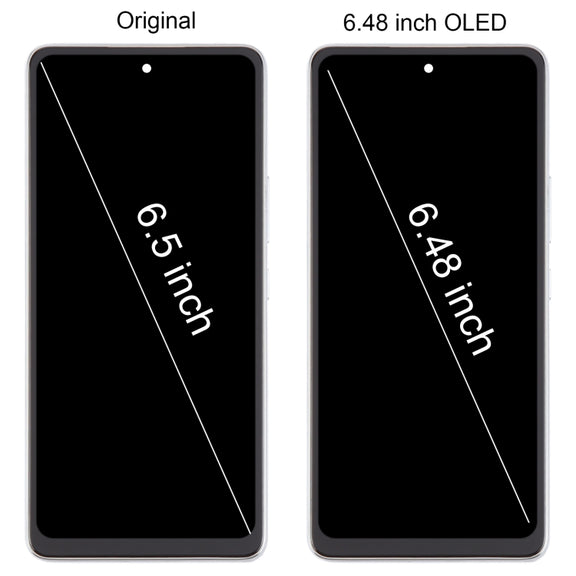 For Samsung Galaxy A53 5G SM-A536 6.48 inch OLED LCD Screen Digitizer Full Assembly with Frame (Gold)